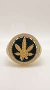Men's 14kt Solid Yellow Gold, Onyx & CZ Ring