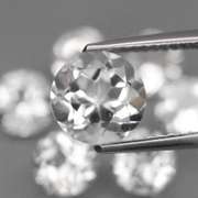 Mixed cut 7.90ct diamond white Topaz set