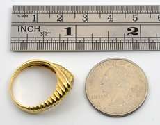 Stylish Ring Looking Like 2 Diamond Rings