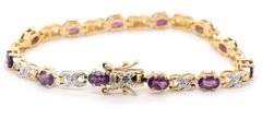 Vintage 925 Sterling Silver Cubic Zirconia Tennis Bracelet