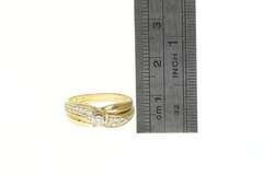 14K Yellow Gold 0.18 Ctw Diamond Classic Simple Engagement Ring
