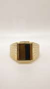 Men's 14kt Solid Yellow Gold & Tiger's Eye Ring