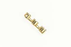 14K Yellow Gold 0.74 Ctw Diamond Tiered Round Cluster Pendant