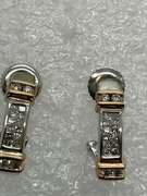 14K WHITE GOLD DIAMOND STUD EARRINGS