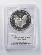 PR69 DCAM 1992-S American Silver Eagle Signed Moy PCGS