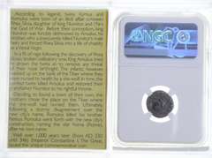 AU AD 330-340 Roman Empire Constantinian - AE 3/4 (Bi Nummus) - NGC