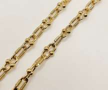 14kt Solid Yellow Gold Link Chain Necklace