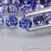 Excellent 4.57ct very best blue violet hue Iolite set