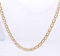 Powerful Yellow Gold Marine Link Chain Necklace