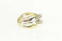 18K Yellow Gold 0.59 Ctw Diamond Layered Wedding Band Ring