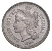 1866 Nickel Three-Cent Piece