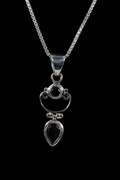 Sterling Silver Black Onyx Gemstone Pendant