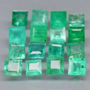 Collectors 3.47ct real Colombian Emerald 16 piece set