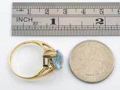Bold Blue Topaz Ring