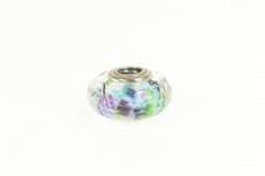 Sterling Silver Pandora Sea Glass Murano Designer Charm/Pendant