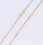 Dreamy Yellow Gold Diamond Station Necklace