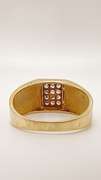 Men's 14kt Solid Yellow Gold & CZ Ring