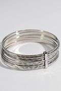 .925 Sterling Silver Baby 7 Day Bangle Bracelet Inside Diameter 55mm