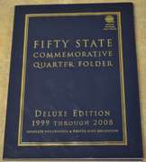 Complete 1999-2008 Whitman 50 State Commemorative Quarter Folder, P & D, BU Coins