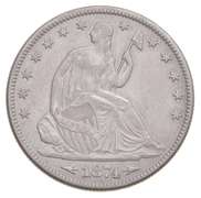 1874 Seated Liberty Half Dollar