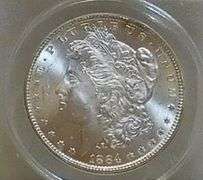 1884 Morgan Dol  ANACS  MS-63