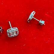 14K WHITE GOLD DIAMOND STUD EARRINGS