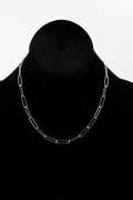 .925 Sterling Silver 4mm Paperclip Chain 16 Inches