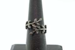 Sterling Silver & Diamond Ring