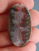Beautiful 49.82ct. Moroccan Seam Agate cabochon