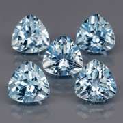 Superb quality 10.88ct 5 pc sky blue Topaz set
