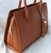 Stylish Large Designer Style Leather Bag by David Jones, Paris
