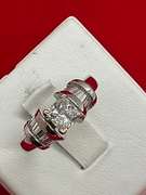 CERTIFIED BRAND NEW LADIES PLATINUM AND DIAMOND ENGAGEMENT RING