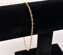 Fantastic Mariner Link Anklet in 14K Yellow Gold