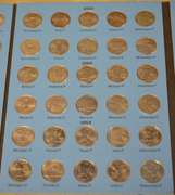 Complete 1999-2008 Whitman 50 State Commemorative Quarter Folder, P & D, BU Coins
