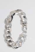 Men's 14.8mm Solid .925 Sterling Silver Flat Curb Chain Link Italy Necklace 9"