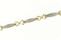 10K White Gold 0.67 Ctw Diamond Heart I Love You Tennis Bracelet