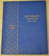 Complete 1938-1964 Jefferson Nickel Whitman Album, Coins Circulated.