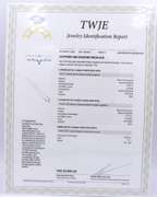 Majestic White Gold Blue Sapphire and Diamond adjustable Necklace