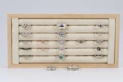 .925 Sterling Silver Curated Ring Set 20 RIng Lot Various Sizes & Styles