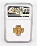 MS AD 641-668 Byzantine Empire AV Solidus Slight Bend Clipped - NGC