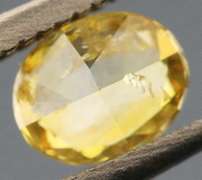 Rare .23ct oval cut yellow Diamond