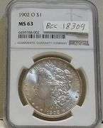 1902-O Morgan Dol  NGC MS-63 Premium