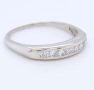 Vintage Platinum Channel Set Diamond Band