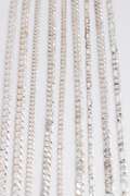 Sterling Silver - Italy Stamped - Super Flats - Curb / Figaro Mixed Lot - 9 Chains - 7.8mm to 13mm Wide -