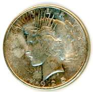 1925 Peace Silver Dollar