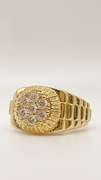 Men's 14kt Solid Yellow Gold & CZ Ring