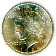 1924 Peace Silver Dollar