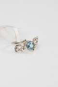 Sterling Silver Blue Topaz Gemstone Ring