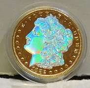 1888 Colorized Morgan Dollar