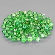 Chrome green! 2.38ct untreated Tsavorite set